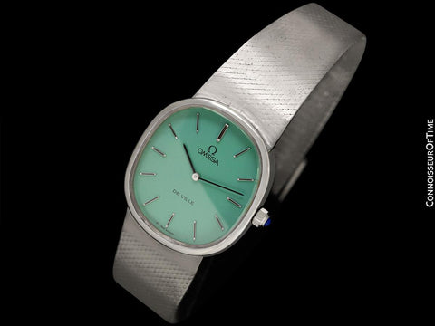 1978 Omega De Ville Vintage Mens Ellipse Dress Watch with Bracelet - Stainless Steel