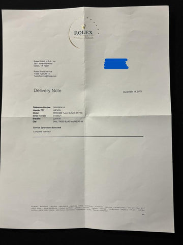 Tudor Black Bay Fifty Eight 58 Sub Navy Blue – Collector New with Pouch & Paper