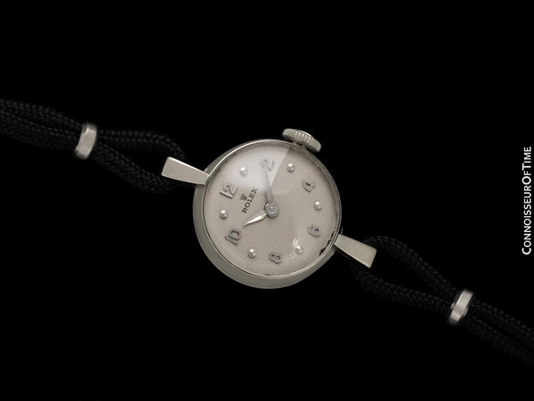 1966 Rolex Ladies Dress Watch, Silver Dial - 14K White Gold