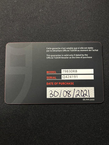 Tudor Black Bay GMT “Pepsi” Ref. 79830RB – Collector New with Boxes & Papers