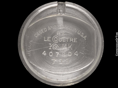 1958 Jaeger-LeCoultre Vintage Mystery Dial Ladies Watch - 14K White Gold & Diamonds