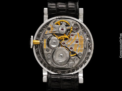 1958 Jaeger-LeCoultre Vintage Mystery Dial Ladies Watch - 14K White Gold & Diamonds