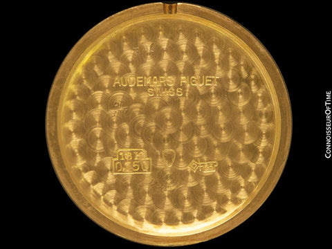 1965 Audemars Piguet Vintage Mens Thin Dress Watch with Band & Buckle - 18K Gold