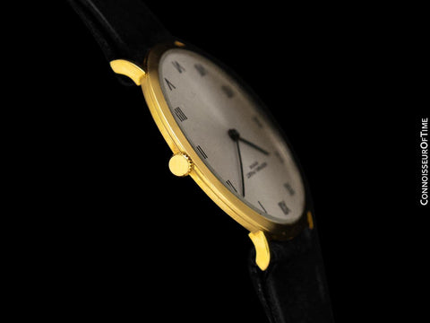 1965 Audemars Piguet Vintage Mens Thin Dress Watch with Band & Buckle - 18K Gold