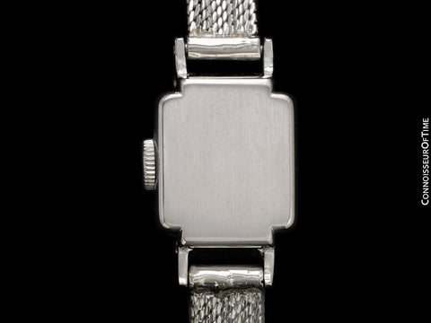 1950's Patek Philippe Vintage Ladies Ref. 3086 18K White Gold and Factory Diamond Watch