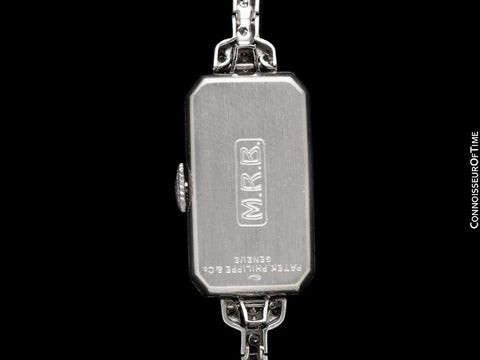 1930 Patek Philippe Vintage Art Deco Ladies Watch with Bracelet - Platinum & Diamonds