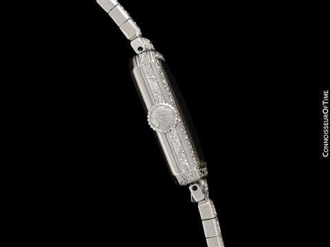 1930 Patek Philippe Vintage Art Deco Ladies Watch with Bracelet - Platinum & Diamonds