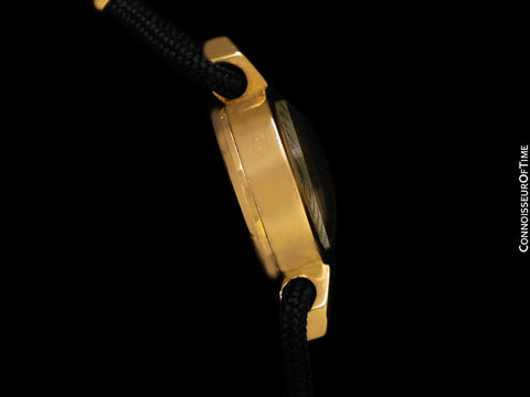 c. 1957 Rolex Orchid Ladies Vintage Watch, 18K Gold - Rare & Beautiful Crown Design