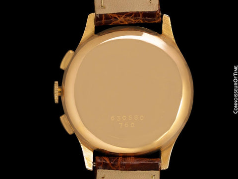 1945 Breitling Vintage Aviator's Ref. 760 Mens Chronograph Watch - 18K Rose Gold