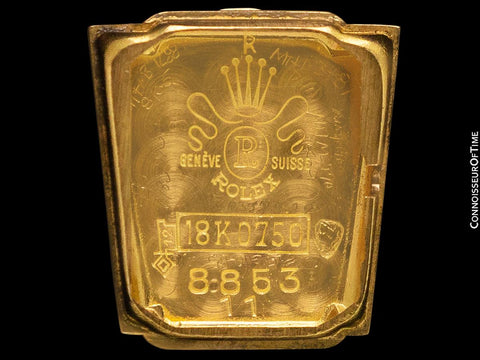 1950's Rolex Ladies Vintage Watch, 18K Gold - Rare & Beautiful Asymmetrical Design