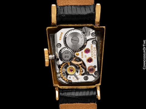 1950's Rolex Ladies Vintage Watch, 18K Gold - Rare & Beautiful Asymmetrical Design