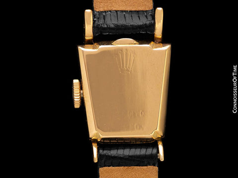 1950's Rolex Ladies Vintage Watch, 18K Gold - Rare & Beautiful Asymmetrical Design