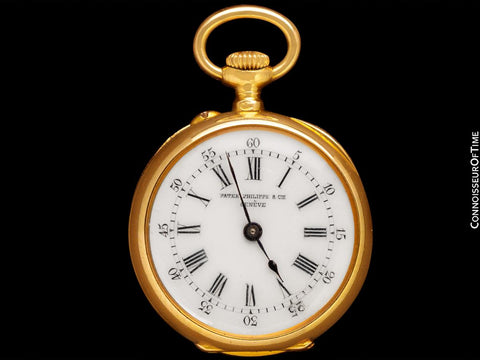 1912 Patek Philippe Vintage Ladies Miniature Pendant 18K Gold, Enamel & Diamond Watch - Patek Papers