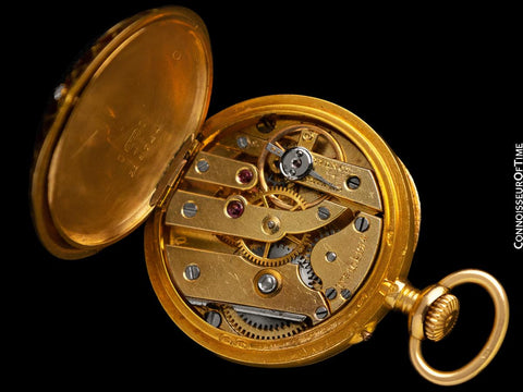 1912 Patek Philippe Vintage Ladies Miniature Pendant 18K Gold, Enamel & Diamond Watch - Patek Papers