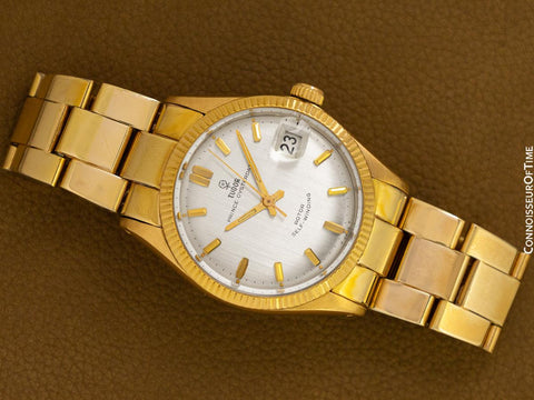 1967 Tudor (Rolex) Prince Oysterdate Vintage Mens Ref. 7966 Watch - Solid 18K Gold