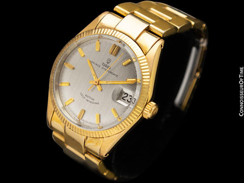 1967 Tudor (Rolex) Prince Oysterdate Vintage Mens Ref. 7966 Watch - 18K Gold