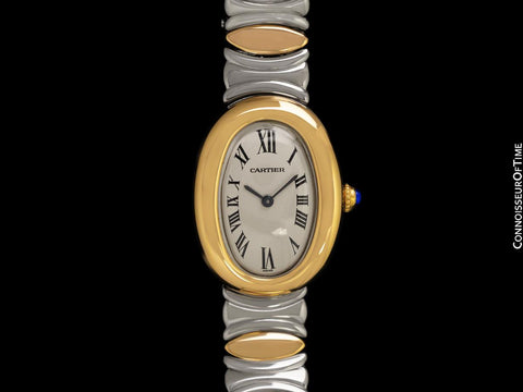 Cartier Baignoire Joaillerie 1920 Ladies Midsize Watch - 18K Gold & Stainless Steel
