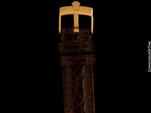 1948 Rolex Vintage Mens Oyster Perpetual Bubbleback Watch, Ref. 5010 - Stainless Steel & 18K Rose Gold