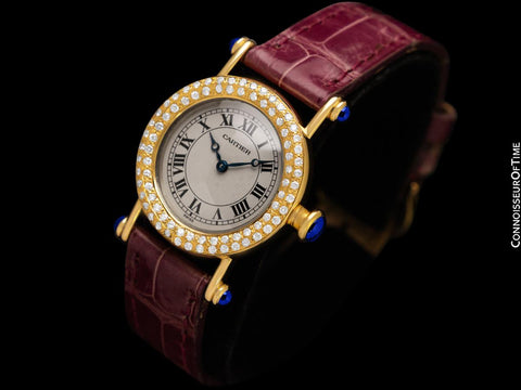 Cartier Diabolo Ladies Round Watch - 18K Gold & Diamonds