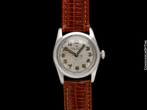 1944 Rolex Speedking Vintage Mens Midsize "Boys" WWII Oyster Watch - Stainless Steel