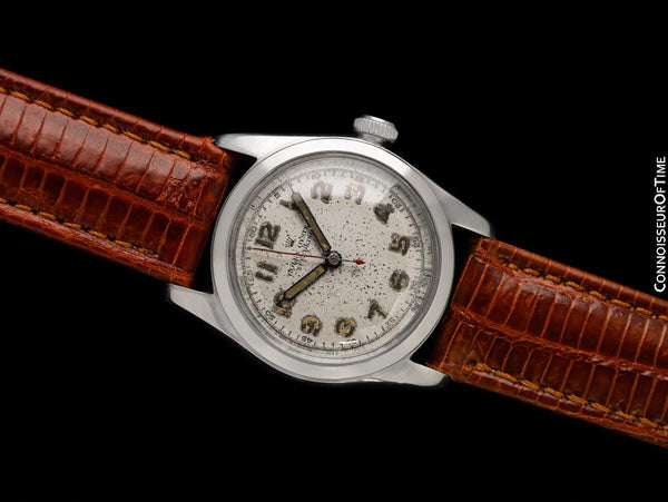 1944 Rolex Speedking Vintage Mens Midsize "Boys" WWII Oyster Watch - Stainless Steel