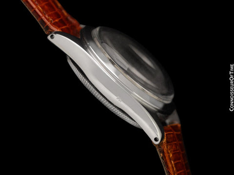 1944 Rolex Speedking Vintage Mens Midsize "Boys" WWII Oyster Watch - Stainless Steel