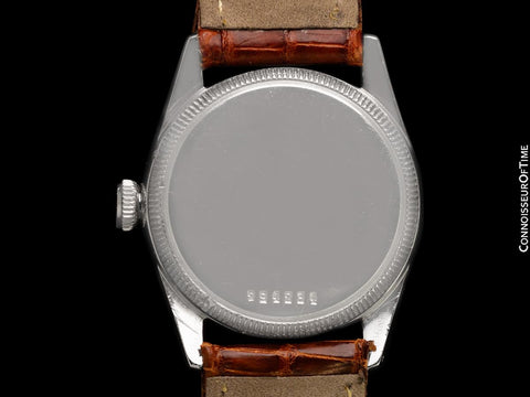 1944 Rolex Speedking Vintage Mens Midsize "Boys" WWII Oyster Watch - Stainless Steel