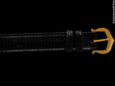 Cartier Ellipse Vintage Ladies Mechanical Watch with Band & Buckle - Solid 18K Gold