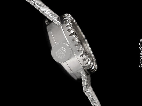 1960's Rolex Ladies Vintage Cocktail Watch - 18K White Gold & Diamonds