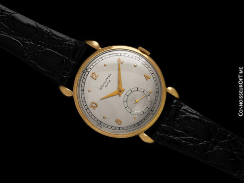 1940's Patek Philippe Vintage Mens Ref. 1509 Large Calatrava Watch - 18K Gold