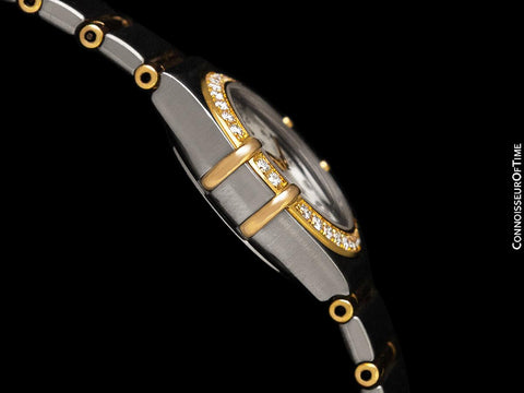 Omega Ladies Constellation 95 My Choice Mini Watch - Stainless Steel, 18K Gold & Omega Factory Diamonds