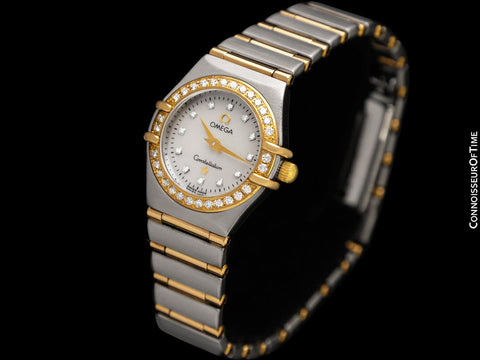 Omega Ladies Constellation 95 My Choice Mini Watch - Stainless Steel, 18K Gold & Omega Factory Diamonds