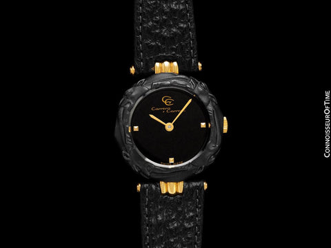 Carrera y Carrera Ladies Leopard Watch with Boxes - 18K Gold & Sculptured Titanium