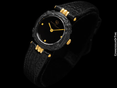 Carrera y Carrera Ladies Leopard Watch with Boxes - 18K Gold & Sculptured Titanium