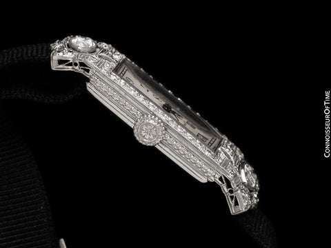 1920's Tiffany & Co. Ladies Art Deco Watch - Platinum & Diamond