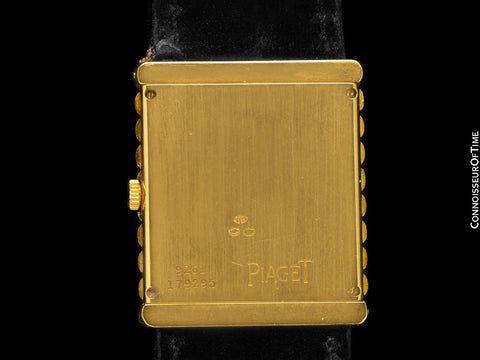 1970's Van Cleef and Arpels VCA by Piaget Rare Vintage Mens Midsize Watch with Stunning Dial - 18K Gold
