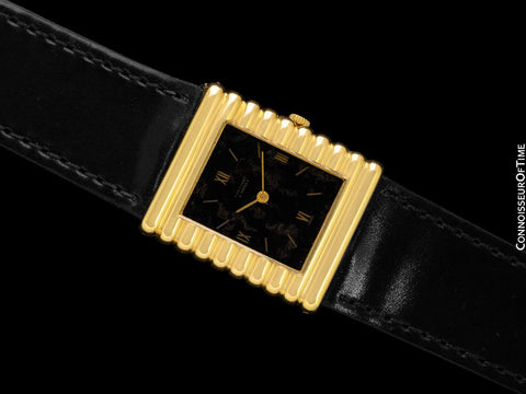 1970's Van Cleef and Arpels VCA by Piaget Rare Vintage Mens Midsize Watch with Stunning Dial - 18K Gold