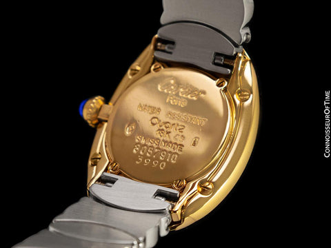 Cartier Baignoire Joaillerie 1920 Ladies Midsize Watch - 18K Gold & Stainless Steel