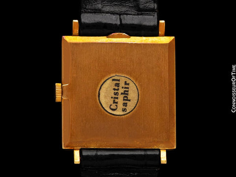 1963 Patek Philippe Vintage Mens Ultra Thin 18K Gold Gondolo Watch - Very Rare True Unworn New Old Stock with Sticker on Back