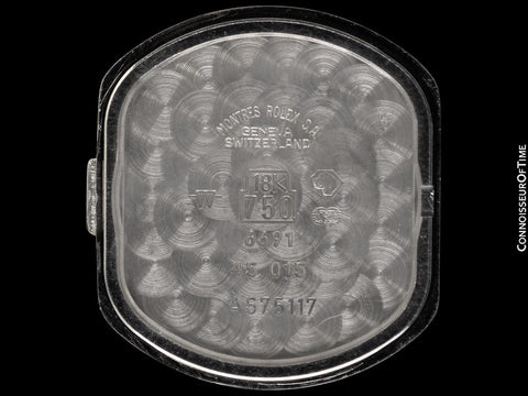 Rolex Cellini Vintage Ladies Ref. 6691 Watch, A Serial - 18K Gold & Rolex Factory Diamonds