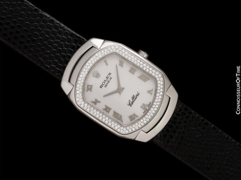 Rolex Cellini Vintage Ladies Ref. 6691 Watch, A Serial - 18K Gold & Rolex Factory Diamonds