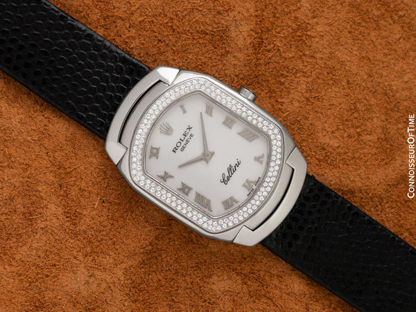 Rolex Cellini Vintage Ladies Ref. 6691 Watch, A Serial - 18K Gold & Rolex Factory Diamonds