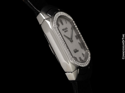 Rolex Cellini Vintage Ladies Ref. 6691 Watch, A Serial - 18K Gold & Rolex Factory Diamonds