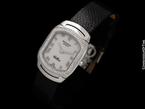 Rolex Cellini Vintage Ladies Ref. 6691 Watch, A Serial - 18K Gold & Rolex Factory Diamonds