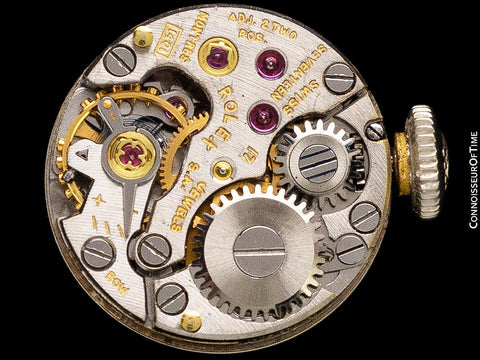 1960's Rolex Ladies Dress Watch with Bracelet - 14K White Gold & Diamonds