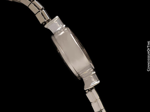 1960's Rolex Ladies Dress Watch with Bracelet - 14K White Gold & Diamonds