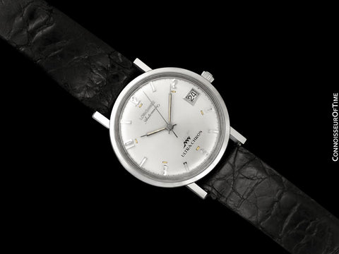 1960's Longines Vintage Ultra Chron High-Beat Mens Watch with Papers & Tag - Stainless Steel
