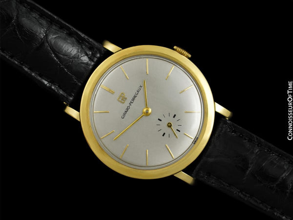 1950's Girard Perregaux Vintage Mens Classic Dress Watch - 14K Gold