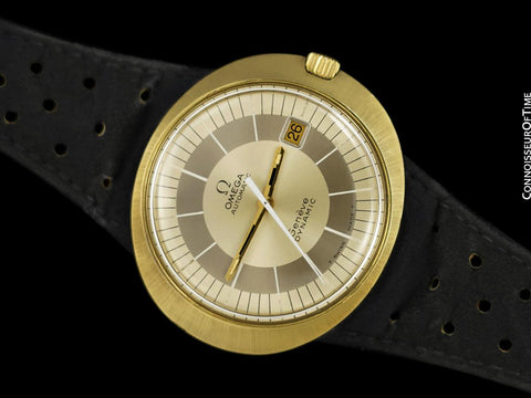 1969 Omega Dynamic Vintage Mens First Generation Watch - 18K Gold Plated & Stainless Steel
