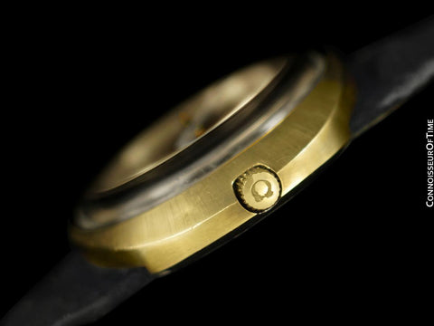 1969 Omega Dynamic Vintage Mens First Generation Watch - 18K Gold Plated & Stainless Steel